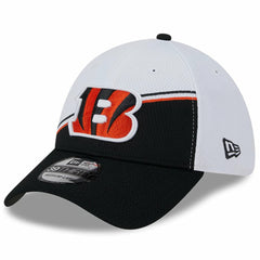 Cincinnati Bengals New Era 2023 Sideline 39THIRTY Flex Hat - White/Black - NFL