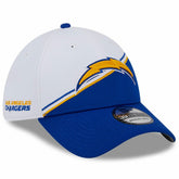 Los Angeles Chargers New Era 2023 Sideline 39THIRTY Flex Hat - White/Blue - NFL