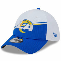 Los Angeles Rams New Era 2023 Sideline 39THIRTY Flex Hat - White/Royal - NFL