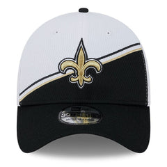 New Orleans Saints New Era 2023 Sideline 39THIRTY Flex Hat - White/Black - NFL