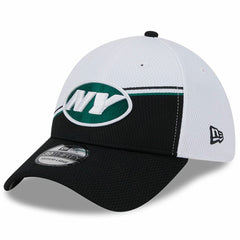 New York Jets New Era 2023 Sideline 39THIRTY Flex Hat - White/Black - NFL