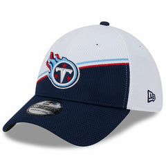 Tennessee Titans New Era 2023 Sideline 39THIRTY Flex Hat - White/Navy - NFL