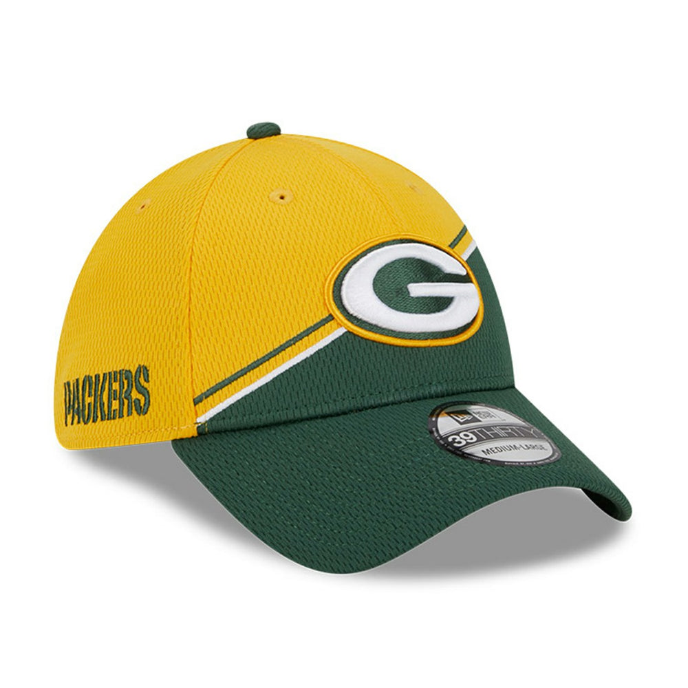 Green Bay Packers New Era 2023 Sideline 39THIRTY Flex Hat - Gold/Green - NFL
