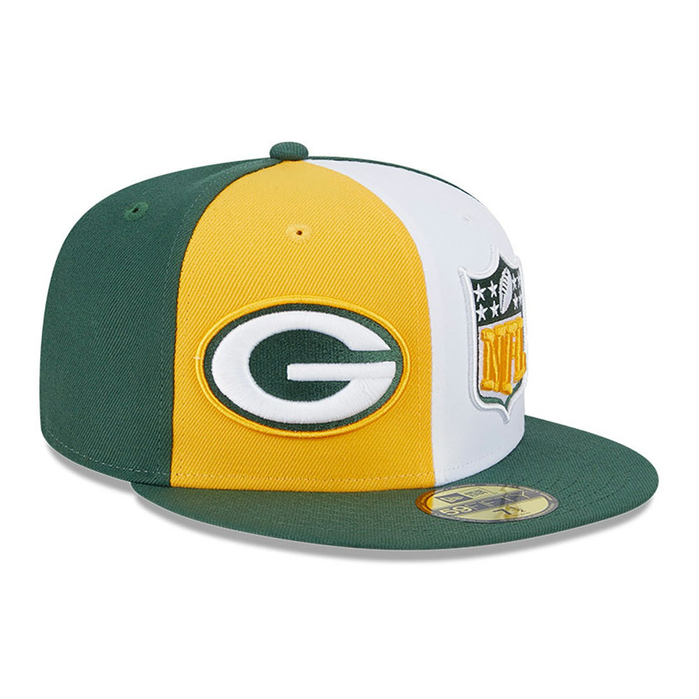 Green Bay Packers New Era 2023 Sideline 59FIFTY Fitted Hat - Gold/Green - NFL