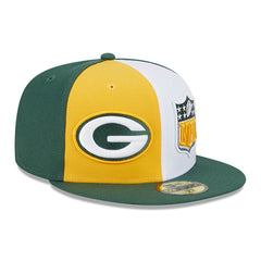 Green Bay Packers New Era 2023 Sideline 59FIFTY Fitted Hat - Gold/Green - NFL