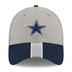Dallas Cowboys New Era Stripe 39THIRTY Flex Hat - Heather Silver - NFL