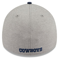 Dallas Cowboys New Era Stripe 39THIRTY Flex Hat - Heather Silver - NFL