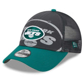 New York Jets New Era Preschool Reflect 9FORTY Adjustable Hat - Graphite/Green - NFL