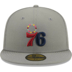 New Era Philadelphia 76ers Color Pack 59FIFTY Fitted Hat Gray