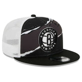 New Era Brooklyn Nets Tear Trucker 9FIFTY Adjustable Hat Black/White