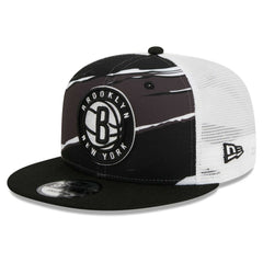 New Era Brooklyn Nets Tear Trucker 9FIFTY Adjustable Hat Black/White