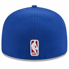 New Era Philadelphia 76ers Chainstitch Logo Pin 59FIFTY Fitted Hat Royal
