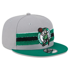 New Era Boston Celtics Chenille Band 9FIFTY Snapback Hat Gray