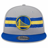 New Era Golden State Warriors Chenille Band 9FIFTY Snapback Hat Gray