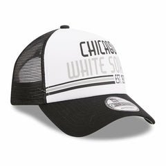 Chicago White Sox New Era Stacked A-Frame Trucker 9FORTY Adjustable Hat for sale