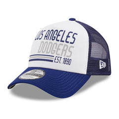 Los Angeles Dodgers New Era Stacked A-Frame Trucker 9FORTY Adjustable Hat Near Me