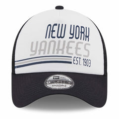 New York Yankees New Era Stacked A-Frame Trucker 9FORTY Adjustable Hat Near Me