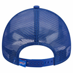 Buffalo Bills New Era Stacked A-Frame Trucker 9FORTY Adjustable Hat - White/Royal - NFL