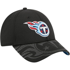 Tennessee Titans New Era Top Visor 9FORTY Adjustable Hat - Black - NFL