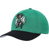 Mitchell & Ness Boston Celtics MVP Team Two-Tone 2.0 Stretch-Snapback Hat Kelly Green/Black