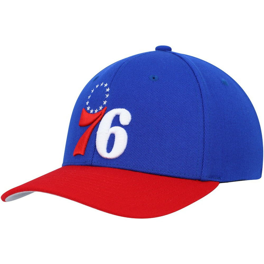 Mitchell & Ness Philadelphia 76ers MVP Team Two-Tone 2.0 Stretch-Snapback Hat Royal/Red