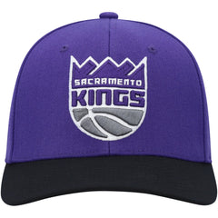 Mitchell & Ness Sacramento Kings MVP Team Two-Tone 2.0 Stretch-Snapback Hat Purple/Black