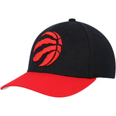 Mitchell & Ness Toronto Raptors MVP Team Two-Tone 2.0 Stretch-Snapback Hat Black/Red