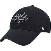 Washington Capitals '47 Clean Up Adjustable Hat - Black | 47 brand discount
