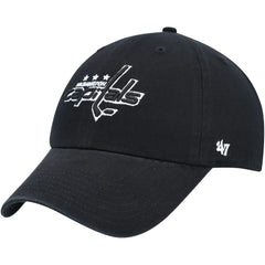 Washington Capitals '47 Clean Up Adjustable Hat - Black | 47 brand discount