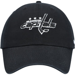 Washington Capitals '47 Clean Up Adjustable Hat - Black | 47 brand discount