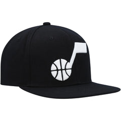 Mitchell & Ness Utah Jazz Ground 2.0 Snapback Hat Black