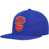 Mitchell & Ness New York Knicks Hardwood Classics MVP Team Ground 2.0 Fitted Hat Blue