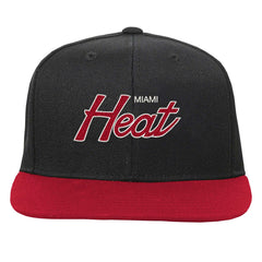 Mitchell & Ness Miami Heat Youth Team Script Snapback Hat Black