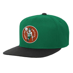 Mitchell & Ness Boston Celtics Youth Two-Tone Snapback Hat Kelly Green/Black