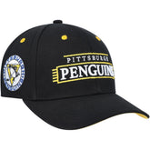 Pittsburgh Penguins Mitchell & Ness LOFI Pro Snapback Hat - Black | NHL Clearance
