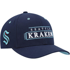 Seattle Kraken Mitchell & Ness LOFI Pro Snapback Hat - Deep Sea Blue | NHL on sale