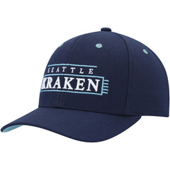 Seattle Kraken Mitchell & Ness LOFI Pro Snapback Hat - Deep Sea Blue | NHL on sale