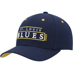 St. Louis Blues Mitchell & Ness LOFI Pro Snapback Hat - Navy | NHL on sale