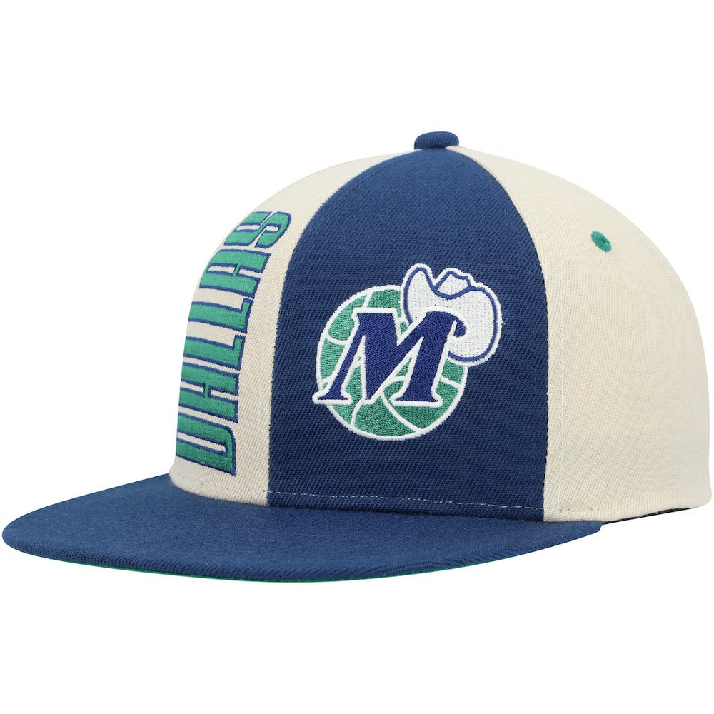 Mitchell & Ness Dallas Mavericks Hardwood Classics Pop Snapback Hat Cream