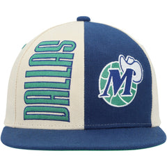 Mitchell & Ness Dallas Mavericks Hardwood Classics Pop Snapback Hat Cream