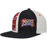 Mitchell & Ness Philadelphia 76ers Hardwood Classics Pop Snapback Hat Cream