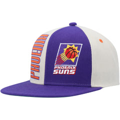 Mitchell & Ness Phoenix Suns Hardwood Classics Pop Snapback Hat Cream/Purple