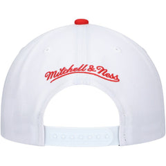 Mitchell & Ness Chicago Bulls Hardwood Classics Core 2-Tone 2.0 Pro Snapback Hat White/Red