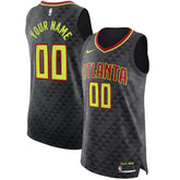 Nike Atlanta Hawks Authentic Custom Jersey Black Icon Edition