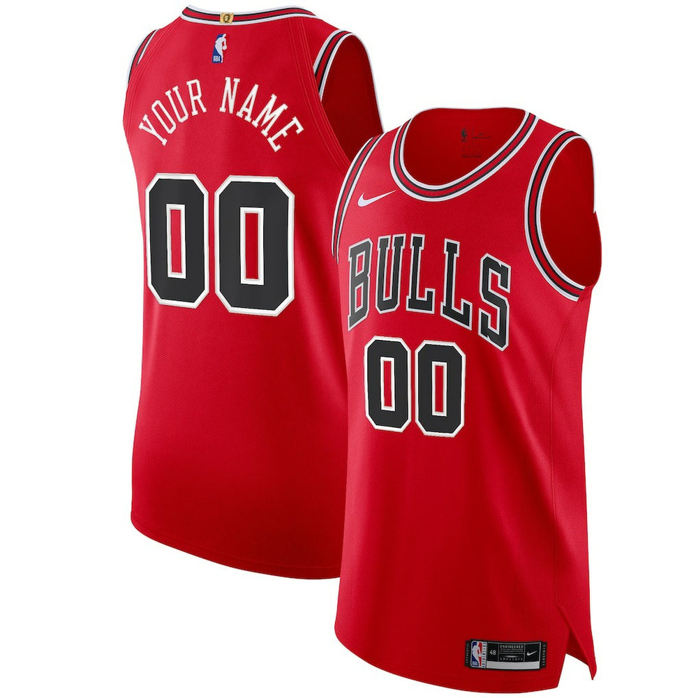 Nike Chicago Bulls Authentic Custom Jersey Red Icon Edition