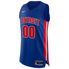 Nike Detroit Pistons Authentic Custom Jersey Blue Icon Edition
