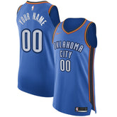Nike Oklahoma City Thunder Authentic Custom Jersey Blue Icon Edition