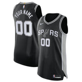 Nike San Antonio Spurs Authentic Custom Jersey Black Icon Edition