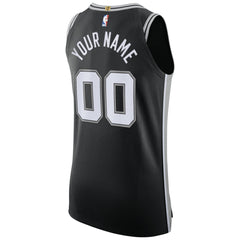 Nike San Antonio Spurs Authentic Custom Jersey Black Icon Edition