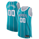Charlotte Hornets Jordan Brand 2020/21 Authentic Custom Jersey Teal Icon Edition